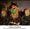 6FT Halloween Standing Scarecrow, Life-Size Animated Ghost Decor with Light-up Eyes, Spooky Sound, Moving Arms & Head, Sound Activated Haunted House Props for Halloween Party Decorations